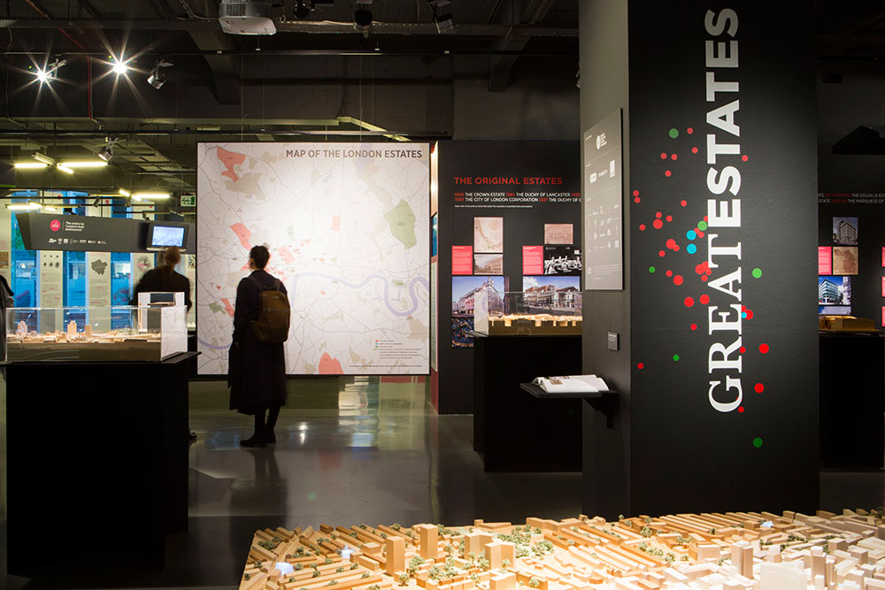 Image: Great Estates exhibition © New London Architecture