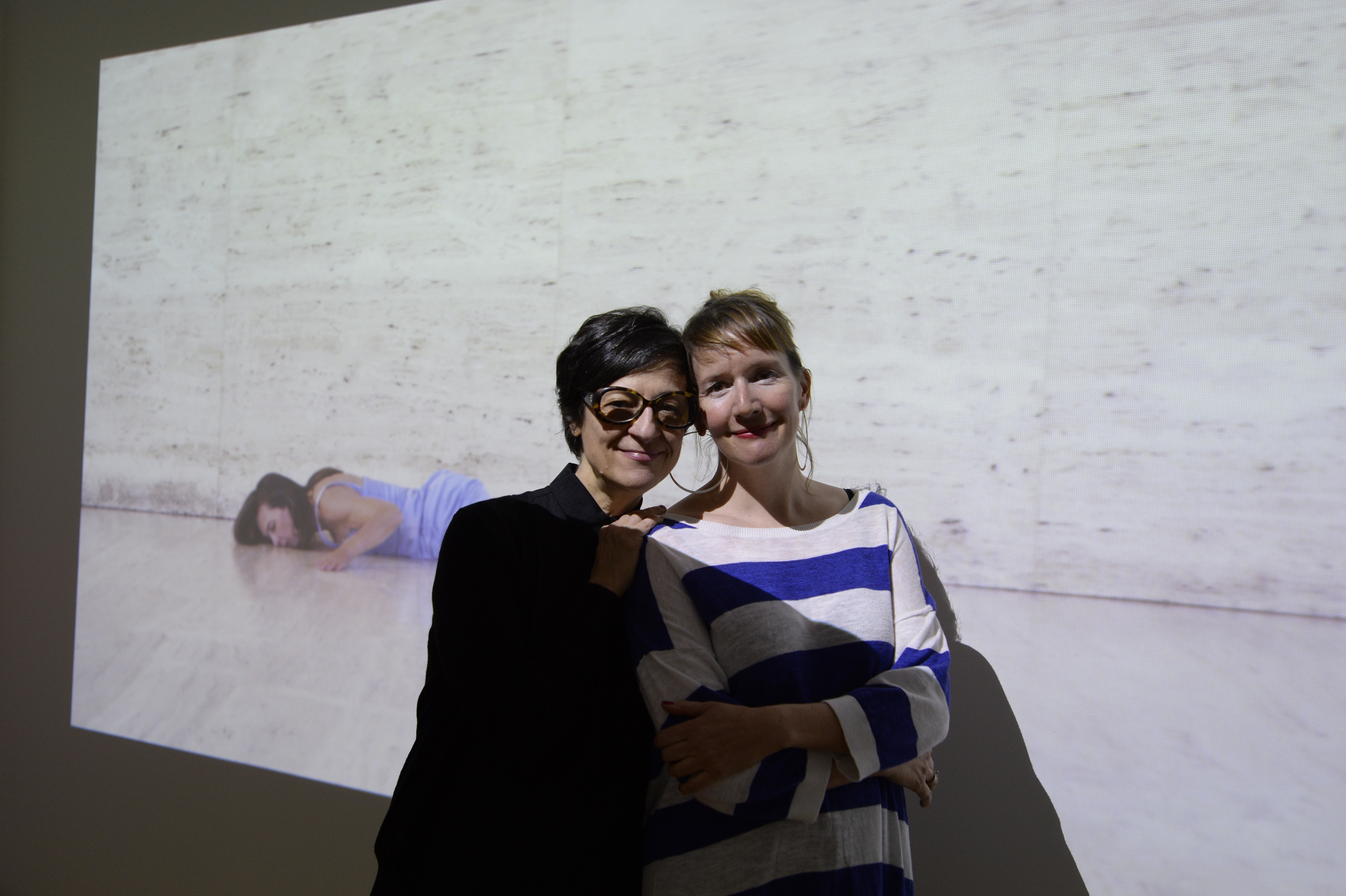 Lynda Gaudreau with Vanessa Norwood, Head of AA Exhibitions