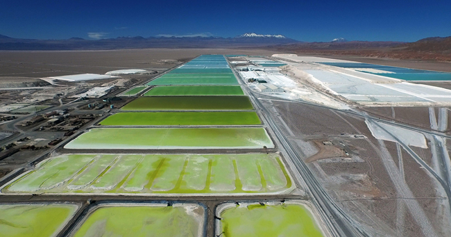 Rockwood Lithium evaporation pools, Chile